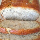 Sliced Buttermilk Banana Bread