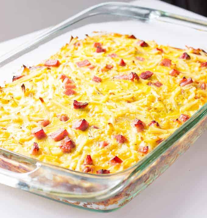 Ham Cheese Potato Breakfast Casserole