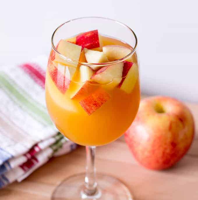 Caramel Apple Sangria The Wholesome Dish