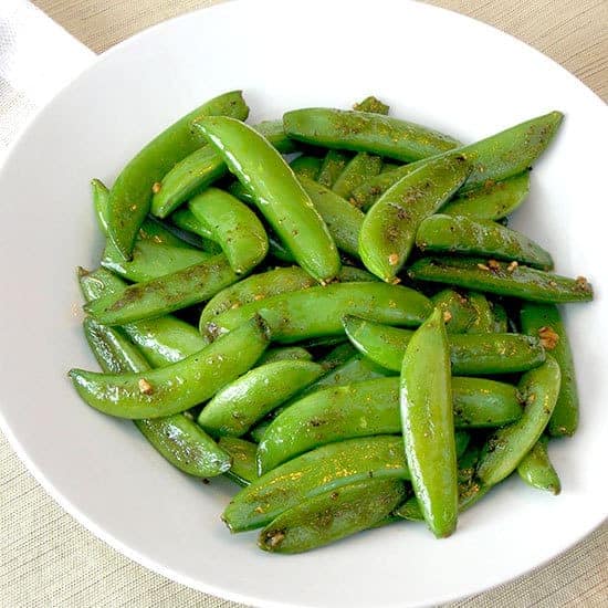 sugar snap peas with garlic the wholesome dish