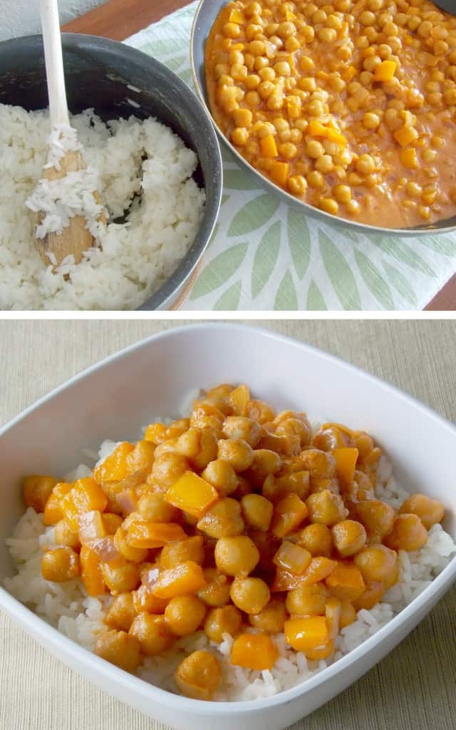 Coconut Curry Garbanzo Beans