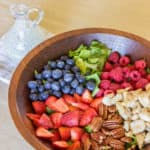 Very Berry Chicken Salad with Poppy Seed Dressing in a serving bowl