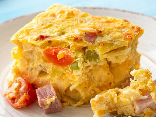 Easy Denver Omelet Hash Brown Casserole The Wholesome Dish