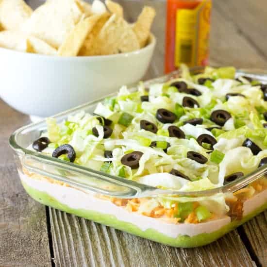 7 Layer Chicken Taco Dip Recipe