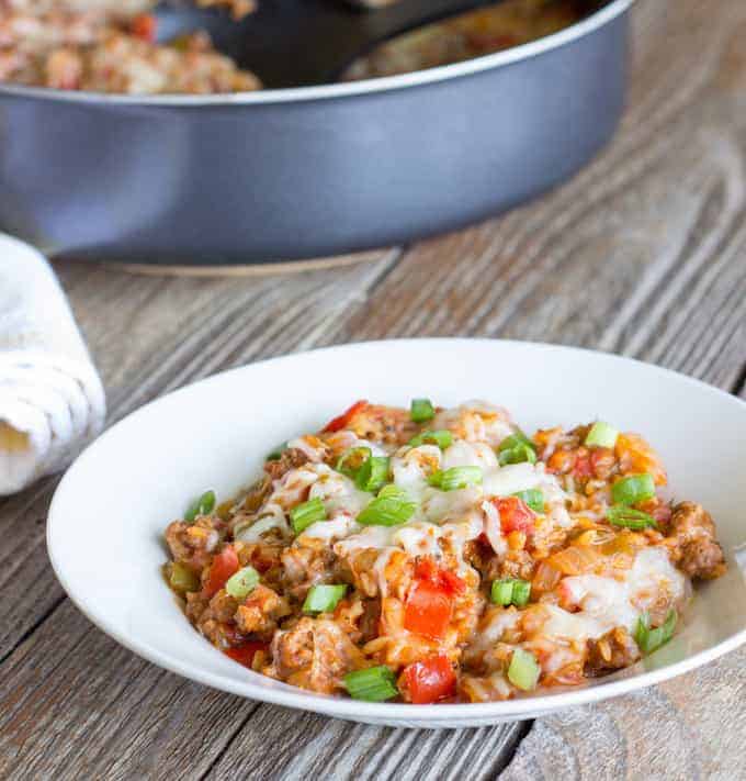 One Pot Wonder Stuffed Pepper Skillet-image
