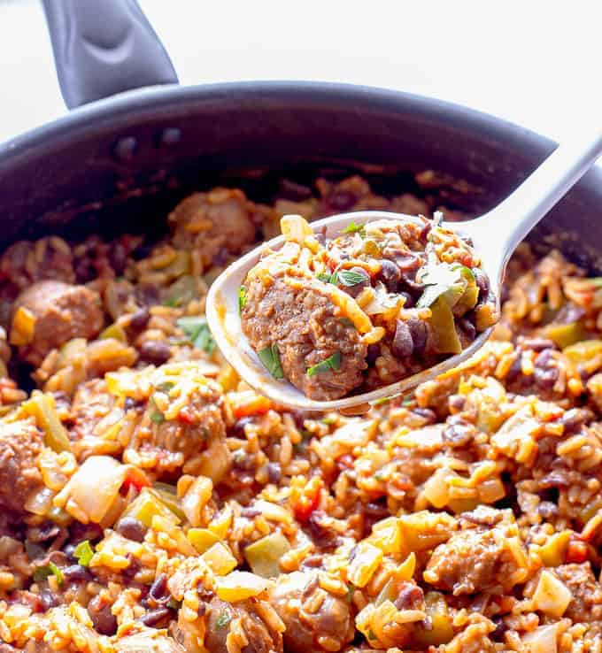 One Pot Wonder Spanish Rice with Chorizo The Wholesome Dish