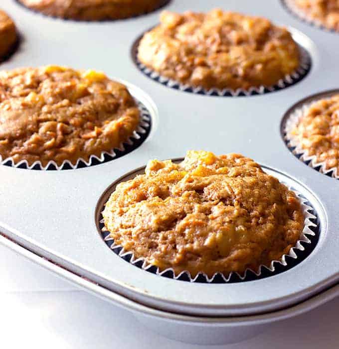 Carrot Cake Muffins - The Wholesome Dish