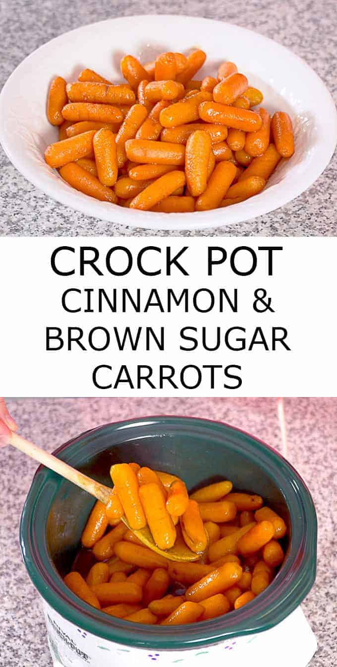 Crock Pot Cinnamon Brown Sugar Carrots is an easy side dish for any day, even for your holiday meal! And, it all comes together in a slow cooker! #crockpot #slowcooker #carrots #sidedish #sides #holiday #thanksgiving #christmas #easysidedish #thanksgivingrecipes #christmasrecipes
