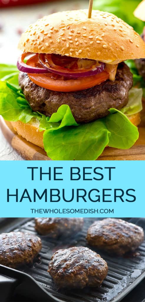 The Best Burger Recipe 2 image pinterest collage