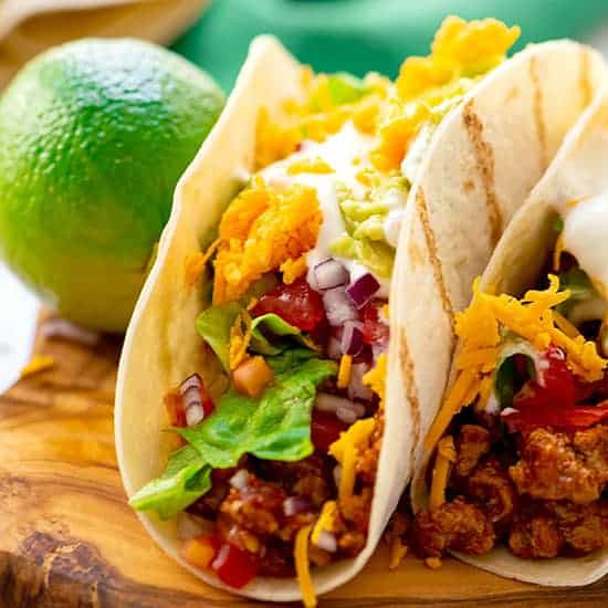 The Best Homemade Tacos - The Wholesome Dish