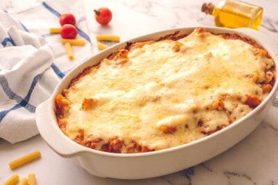 The Best Easy Baked Ziti - The Wholesome Dish