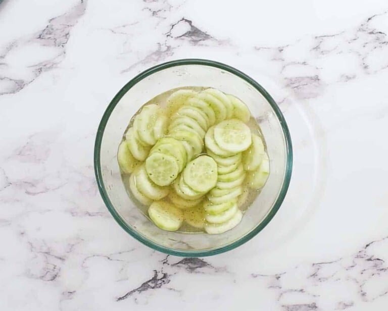 Vinegar Marinated Cucumbers The Wholesome Dish